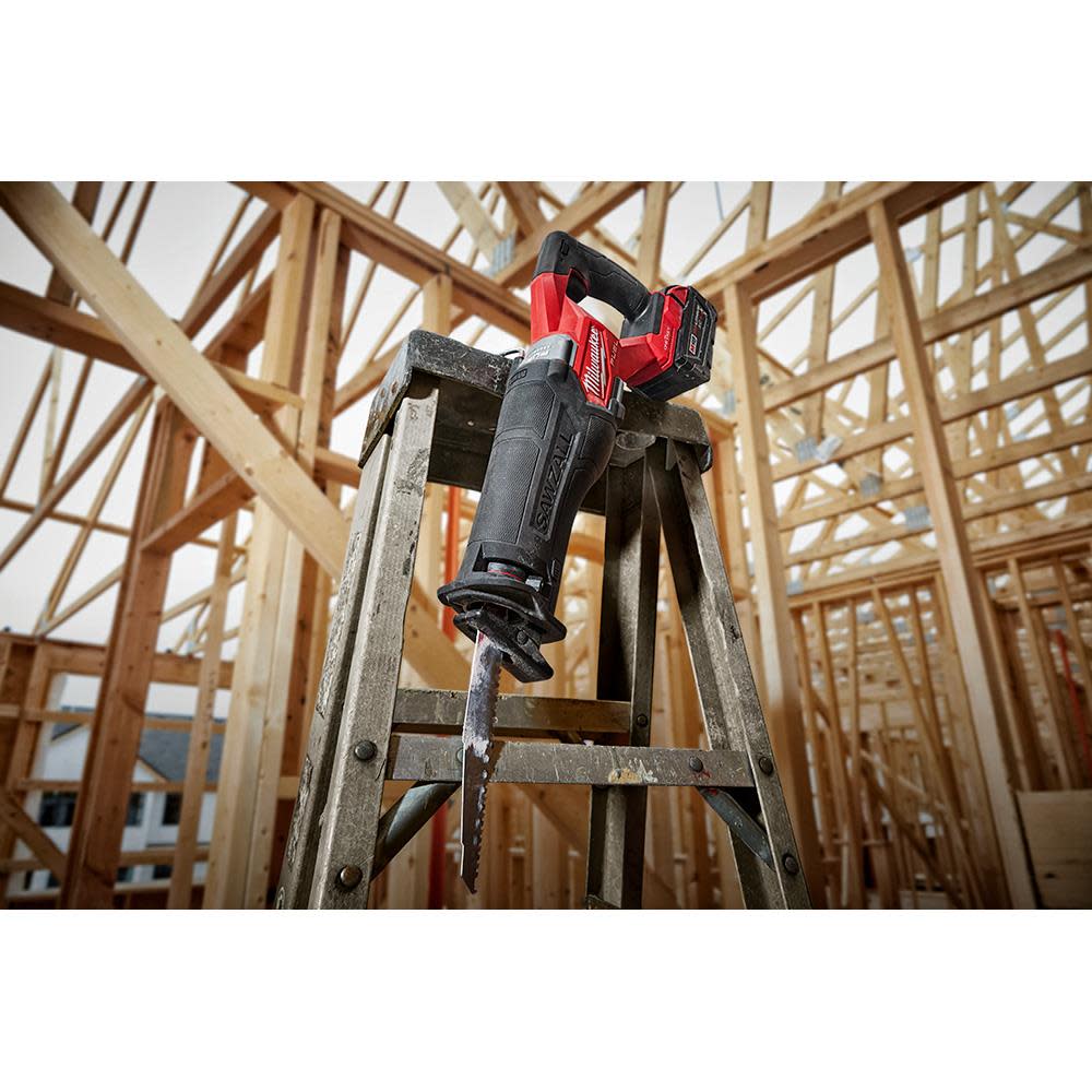 Milwaukee M18 FUEL SAWZALL Reciprocating Saw with ONE-KEY – 2 Battery XC5.0 Kit - Ascmtools