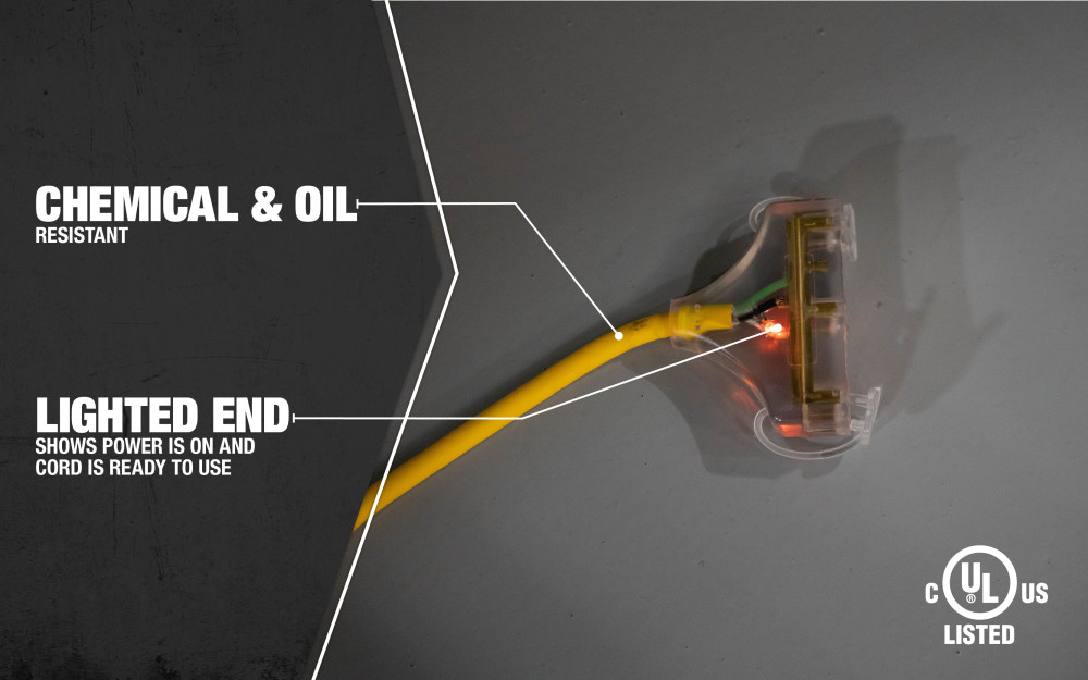 Southwire Cold Weather 3 Outlet Extension Cord 12/3 25′ - Ascmtools