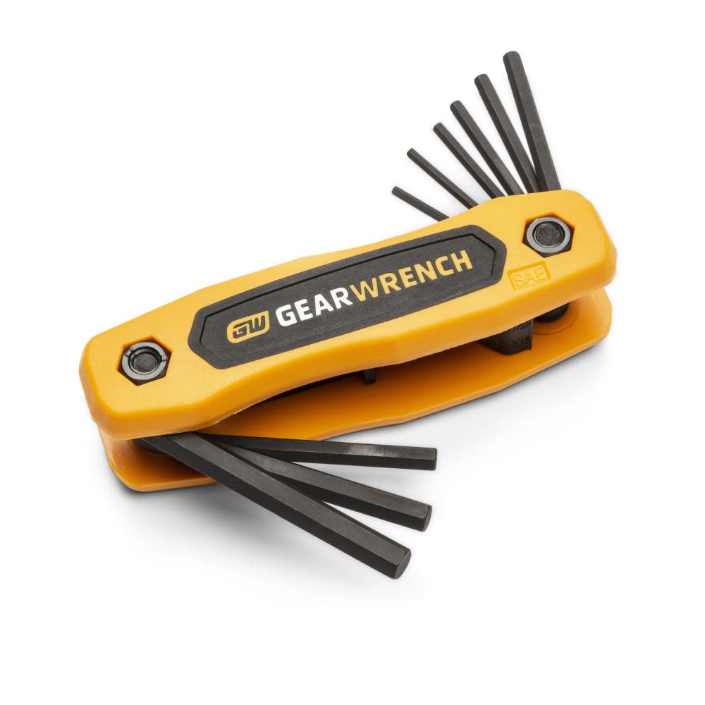 GEARWRENCH Hex Key Set SAE Folding 9pc - Ascmtools