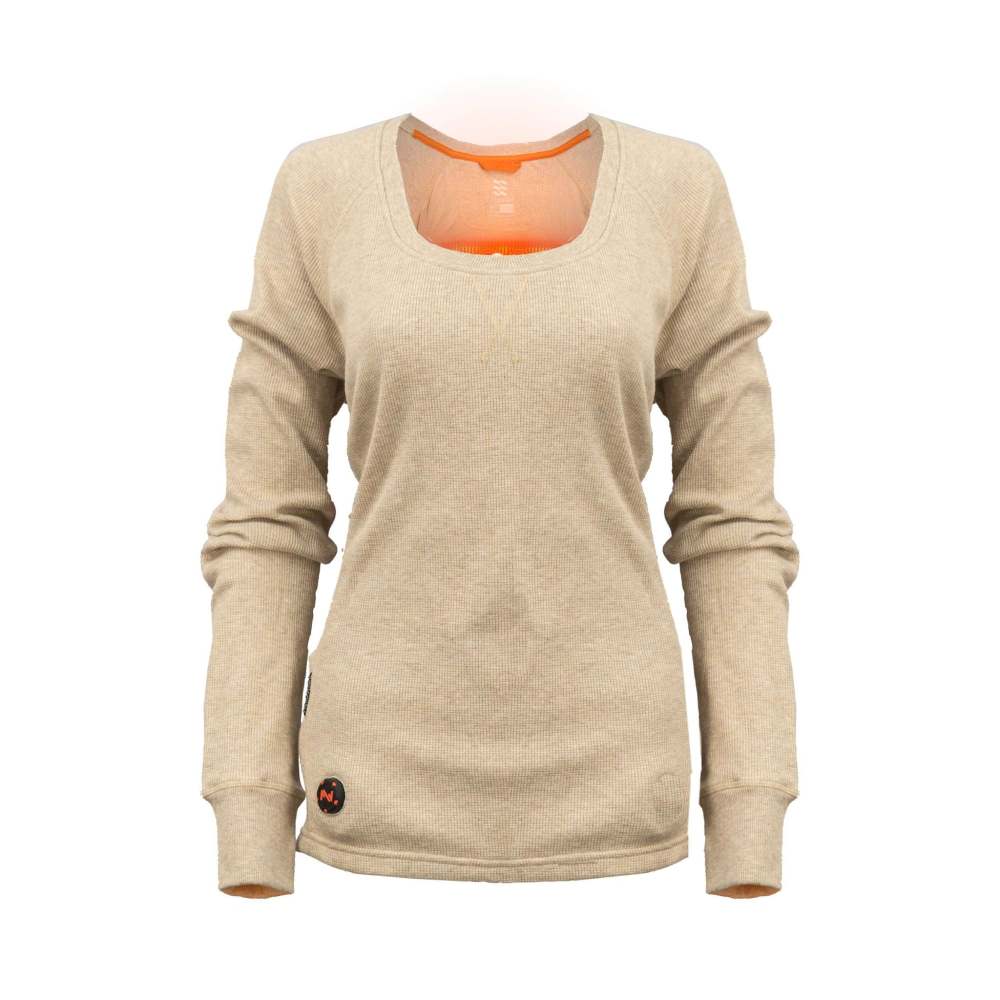 Mobile Warming Thermick 2.0 Baselayer Shirt Womens Tan Medium - Ascmtools