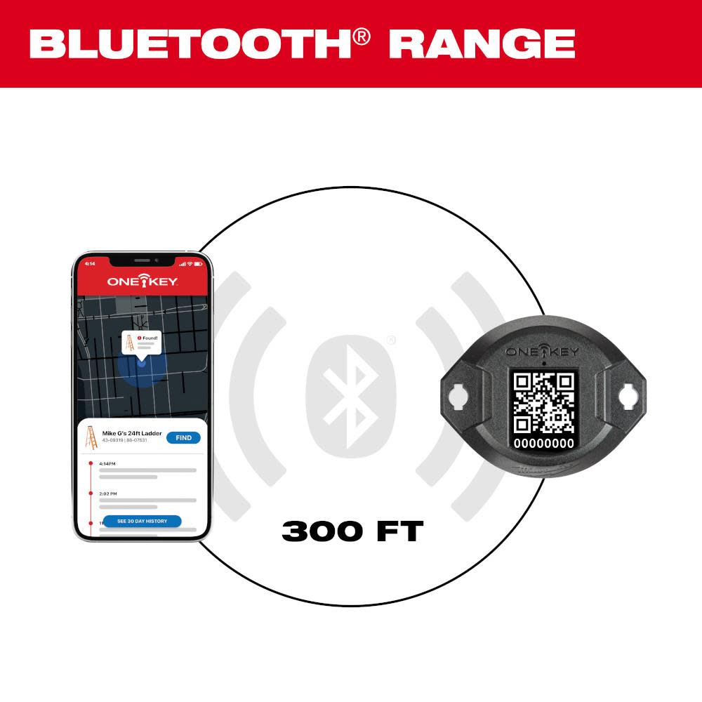 Milwaukee ONE-KEY Bluetooth Tracking Tag - Ascmtools