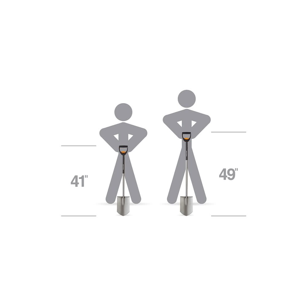 Fiskars 41 49″ Extendable Ergo D Handle Steel Shovel - Ascmtools