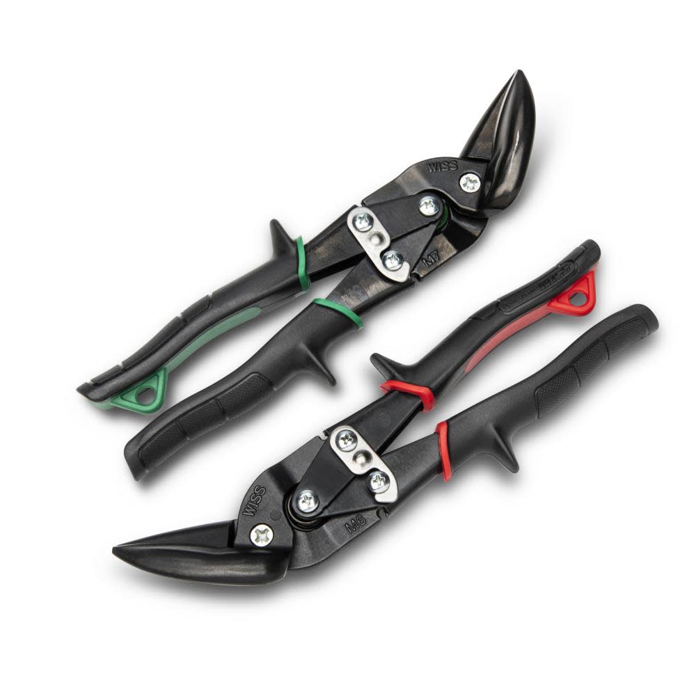 Crescent Wiss Offset Tradesman Aviation Snip Set 2pc - Ascmtools