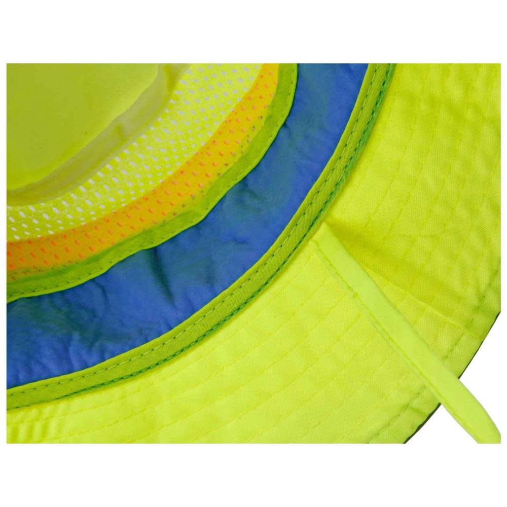 Ergodyne Chill Its 8935CT Ranger Sun Hat PVA Hi Vis Lime 2X/3X - Ascmtools