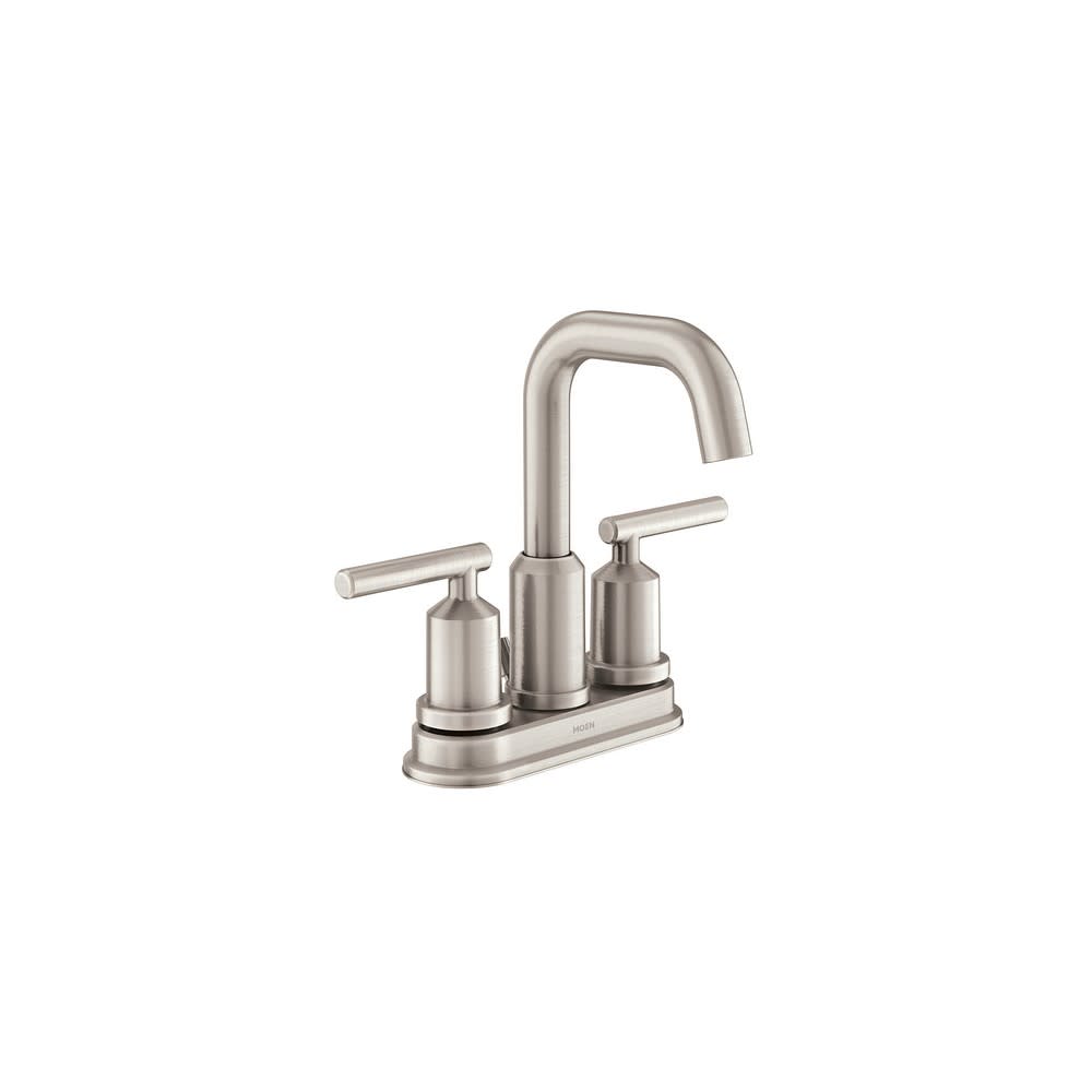 Moen Gibson Bathroom Faucet Spot Resist Nickel 2 Handle High Arc - Ascmtools