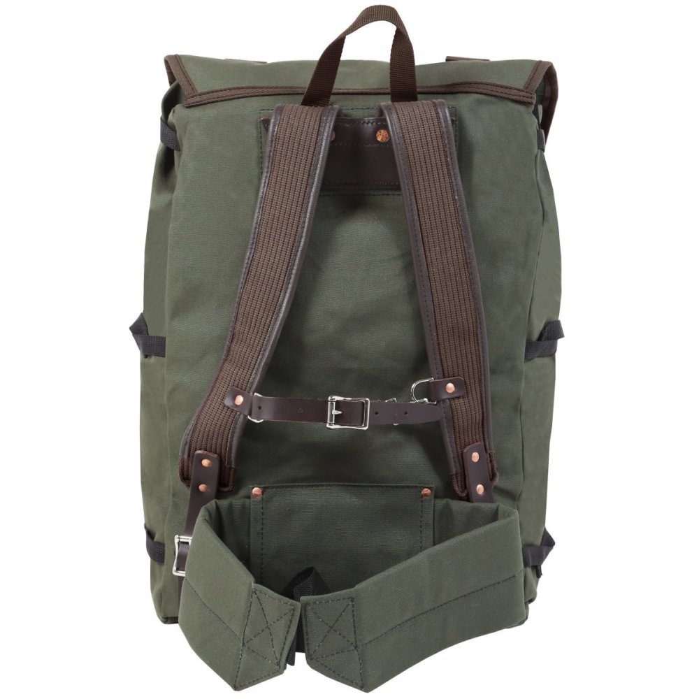 Duluth Pack 57 Liter Capacity Olive Drab Canvas Bushcrafter Backpack - Ascmtools