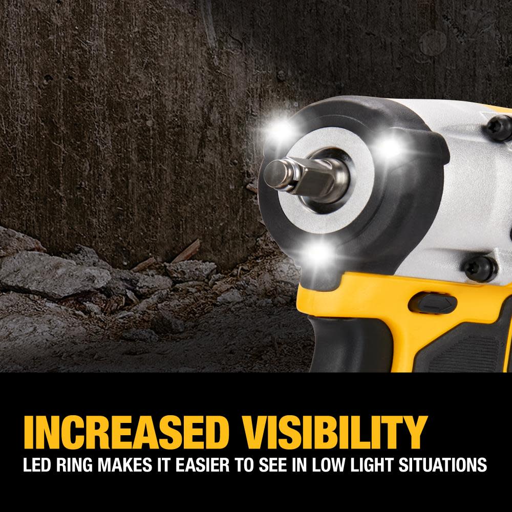 DEWALT ATOMIC 20V MAX Impact Wrench 3/8″ Battery Bundle - Ascmtools