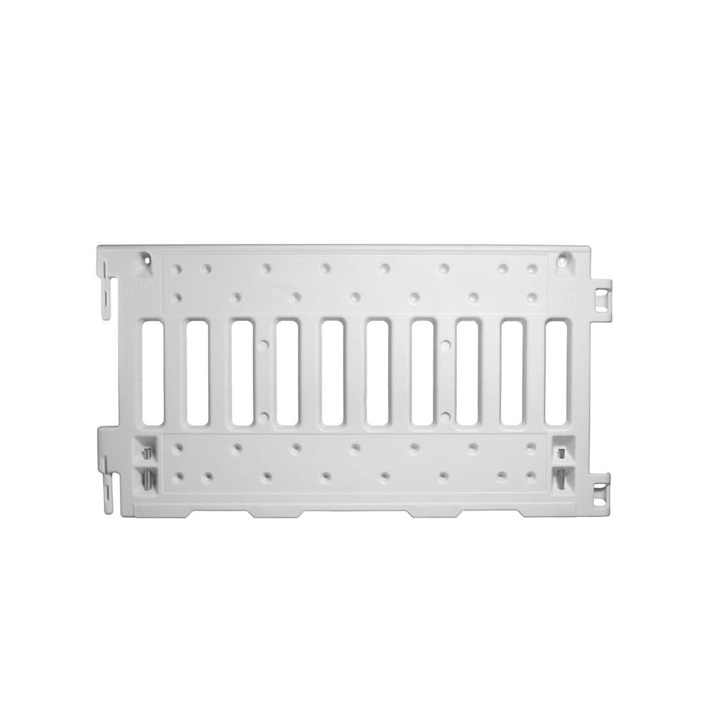 Vizcon White UV Stabilized Polyethylene Plastic ADA Wall with Leg - Ascmtools