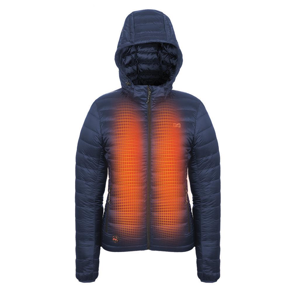 Mobile Warming Summit Heated Jacket 12 Volt Womens Navy Small - Ascmtools