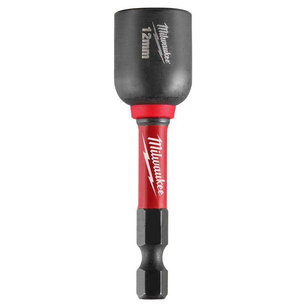 Milwaukee SHOCKWAVE Impact Duty 12MM x 2 9/16″ Magnetic Nut Driver 10pk - Ascmtools