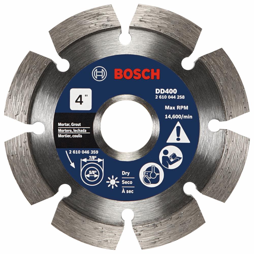 Bosch 4″ Premium Segmented Tuckpointing Blade - Ascmtools