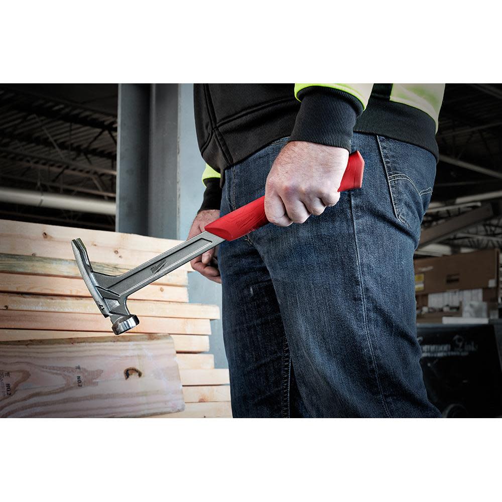 Milwaukee 17 oz Smooth Face Framing Hammer - Ascmtools