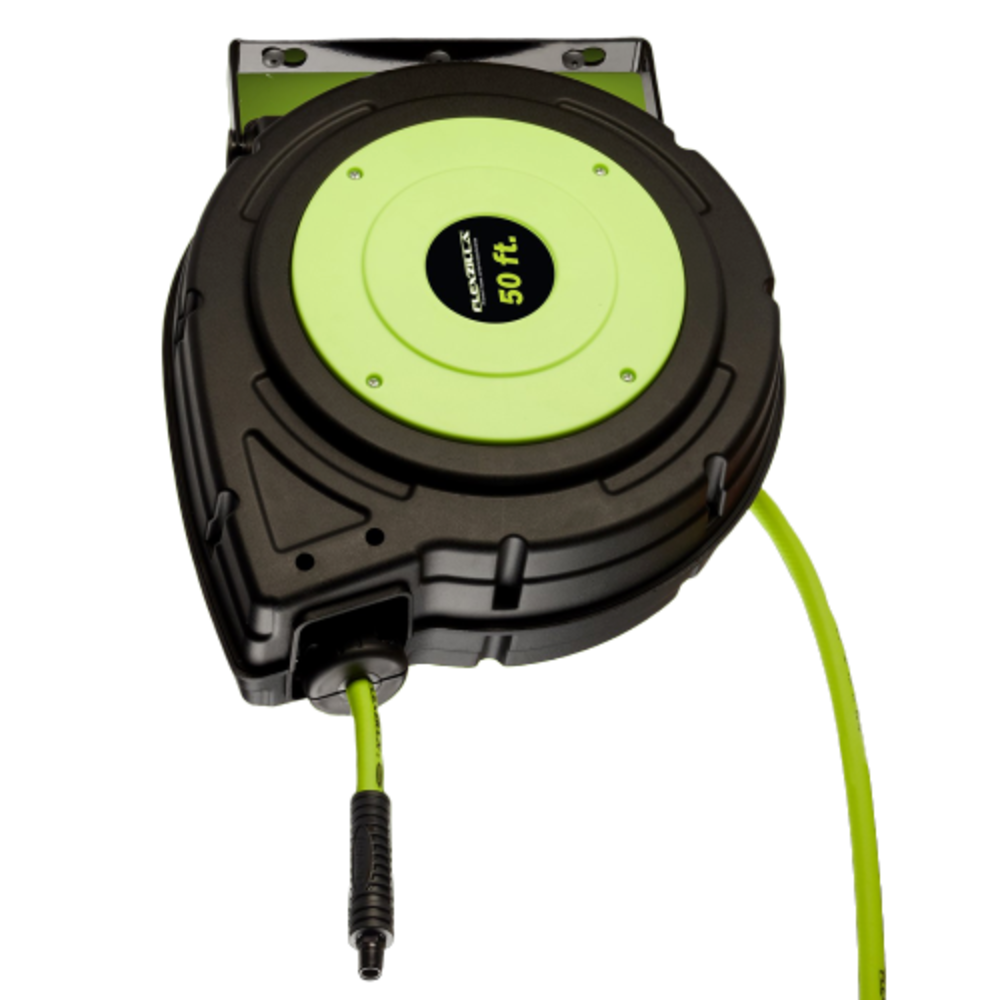 Flexzilla Enclosed Plastic Air Hose Reel 3/8 x 50 - Ascmtools