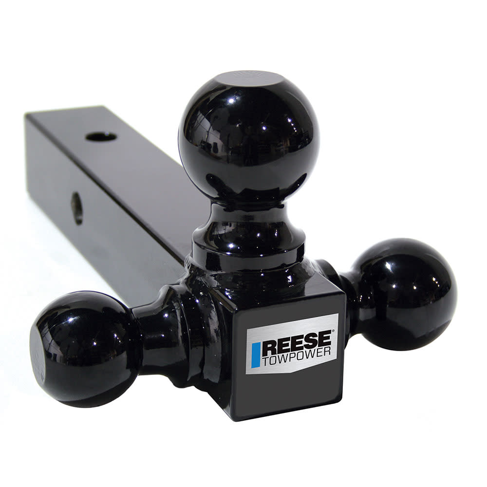 Reese 8″ 10000 lbs Black Tri Ball Trailer Hitch Ball Mount - Ascmtools