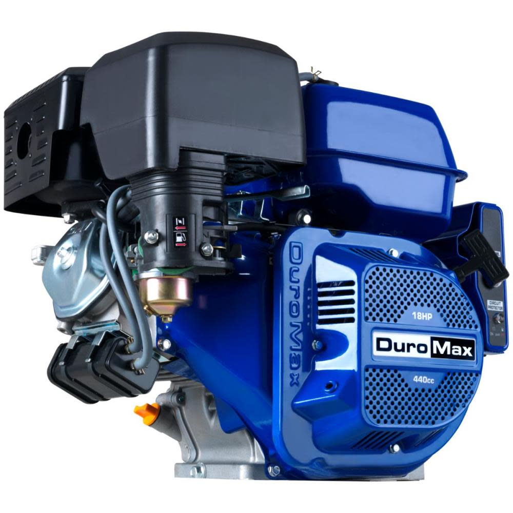 Duromax 440cc Gas 1-Inch Shaft Recoil Electric Start Engine - Ascmtools