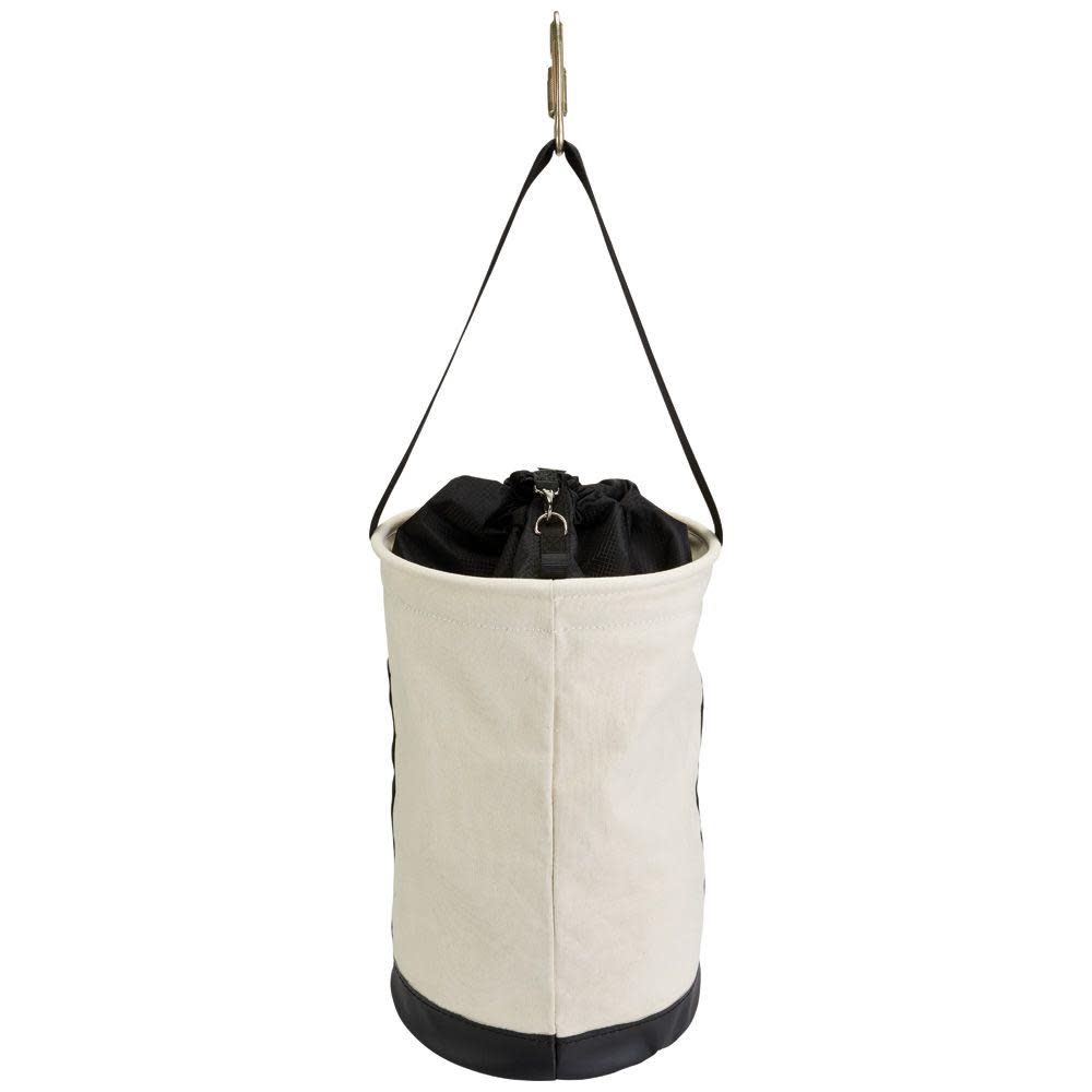 Klein Tools Heavy Duty Canvas Close Bucket 100-pound (45.4 kg) Maximum Load Rating - Ascmtools