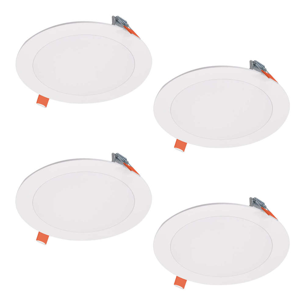 Halo Downlight 6″ Matte White 12.6W 900 Lumen LED 4pk - Ascmtools