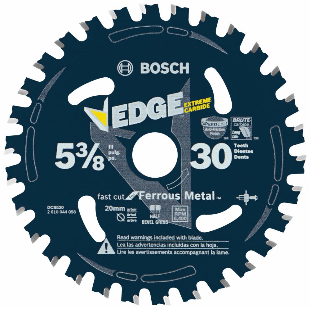 Bosch 5-3/8 In. 30 Tooth Edge Circular Saw Blade for Ferrous Metal Cutting - Ascmtools