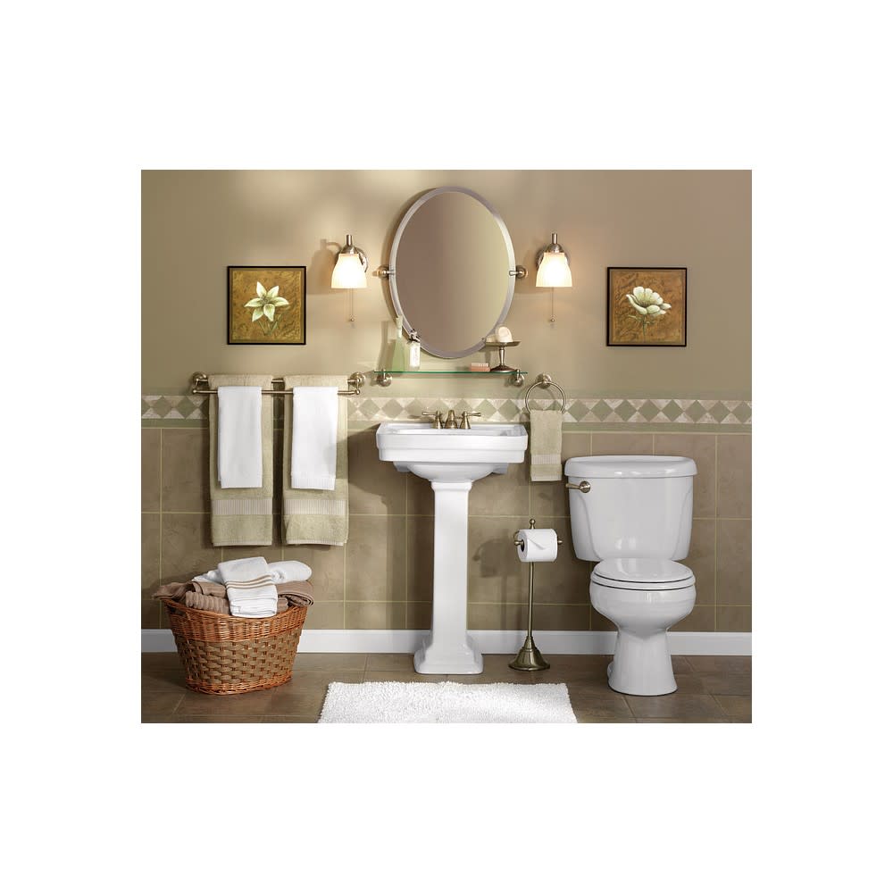 Moen Sage Towel Bar Brushed Nickel Brass 18″ - Ascmtools