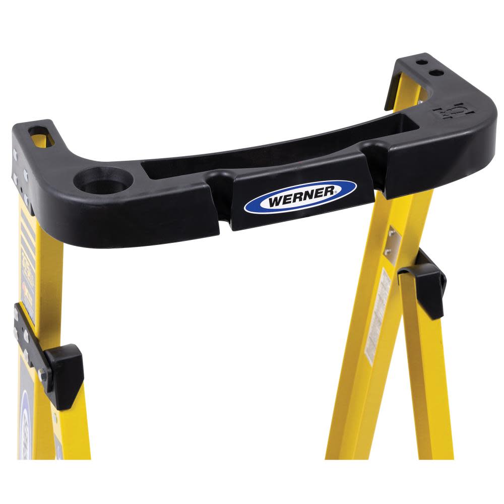 Werner Podium 6-ft Fiberglass 375-lb Type IAA Platform Ladder - Ascmtools