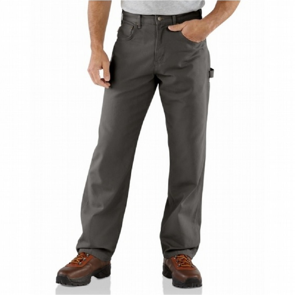 Carhartt Men’s Canvas 38×36 Charcoal Carpenter Jeans - Ascmtools