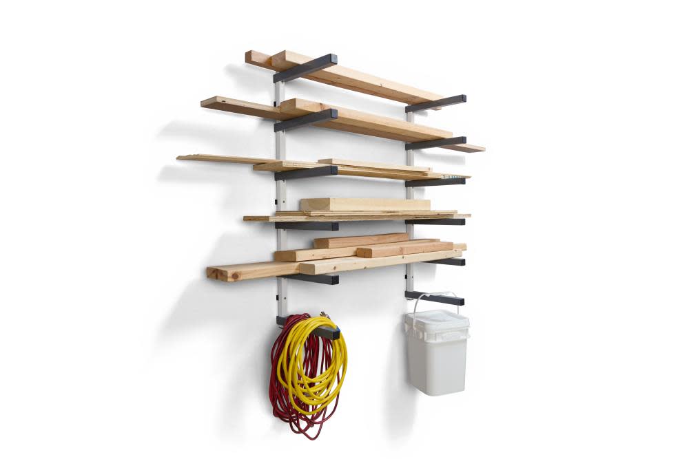 Bora Portamate Wall Mounted Storage Rack 6 Level Gray/White - Ascmtools