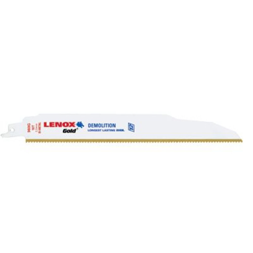 Lenox 9 In. x 7/8 In. x .062 10T Gold Demolition Reciprocating Saw Blade 5 pk. - Ascmtools