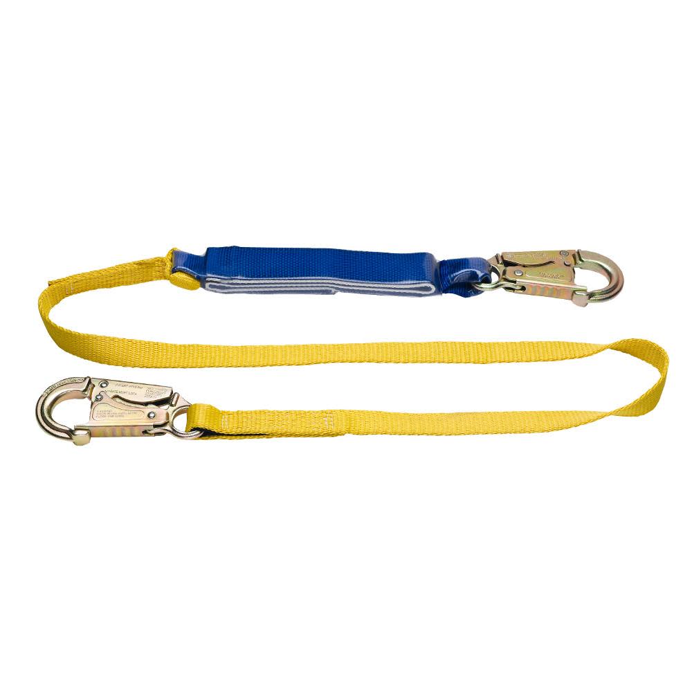 Werner Werner BaseWear Standard Harness with Attached 6′ DeCoil Lanyard Pass Through Legs Universal - Ascmtools