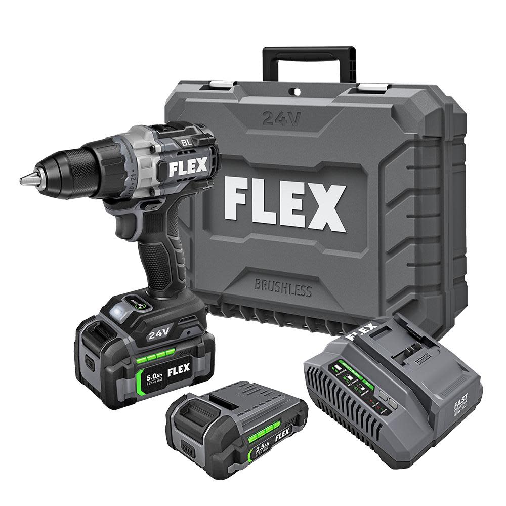 K-Drill 8.5″ Ice Auger with Flex 24V 1/2″ 2 Speed Drill Driver With Turbo Mode Kit - Ascmtools