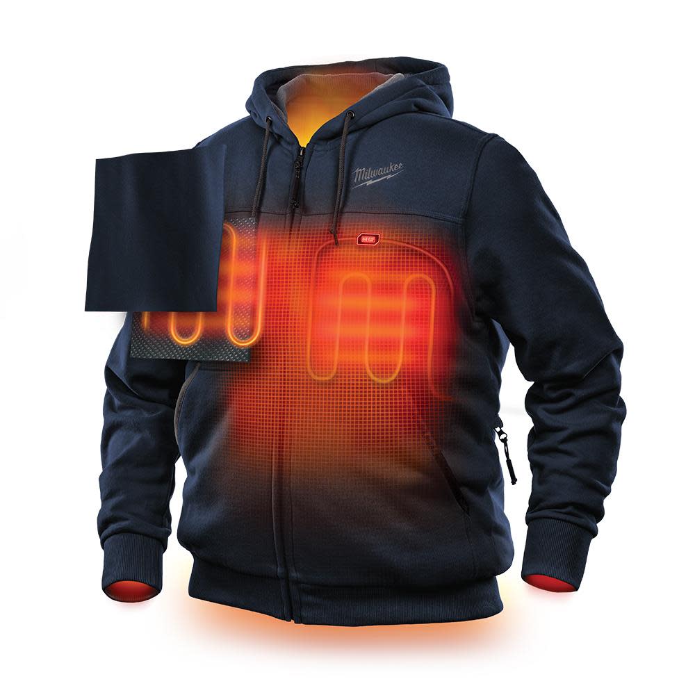 Milwaukee M12 Heated Hoodie Kit S (Navy Blue) - Ascmtools