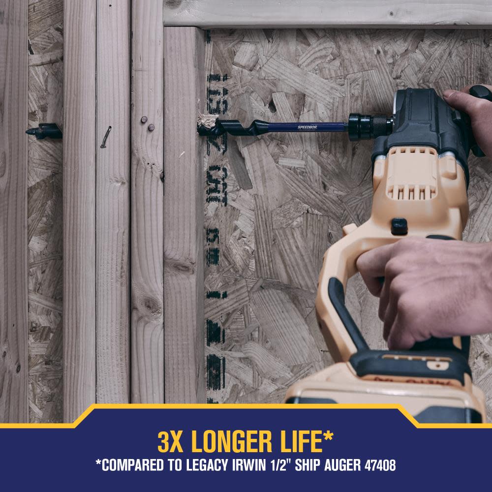 Irwin SPEEDBOR SUPREME Auger Bit 1/2″ X 18″ - Ascmtools