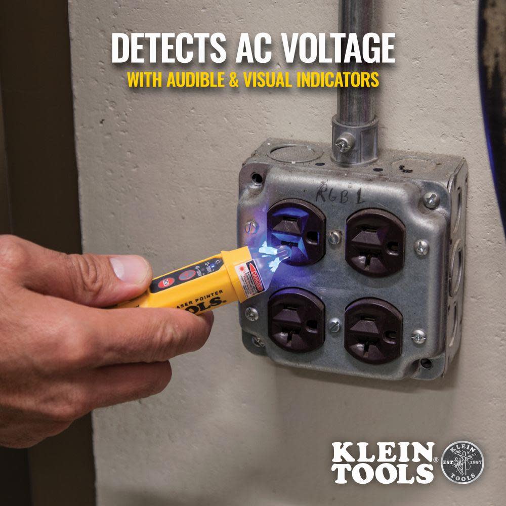 Klein Tools Non-Contact Voltage Tester with Laser - Ascmtools