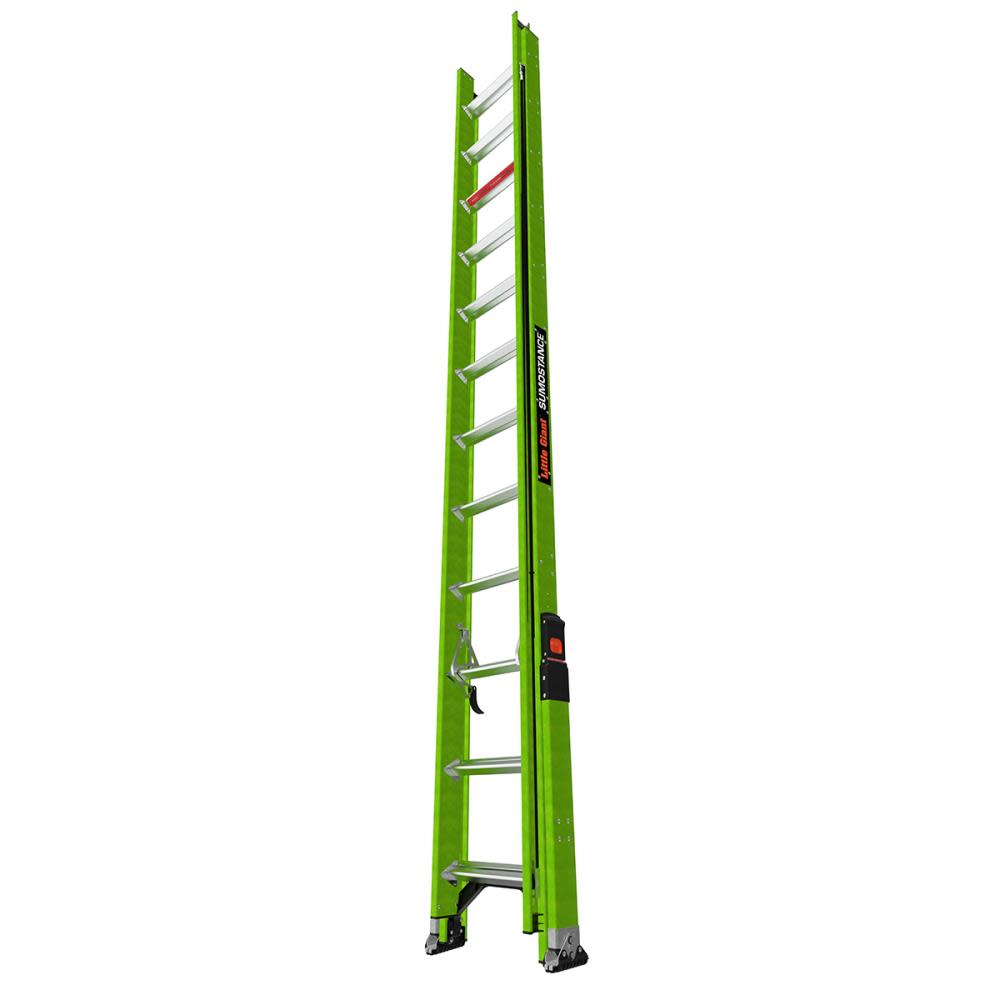 Little Giant Safety HyperLite SumoStance 24 ft Type IA Fiberglass Extension Ladder - Ascmtools