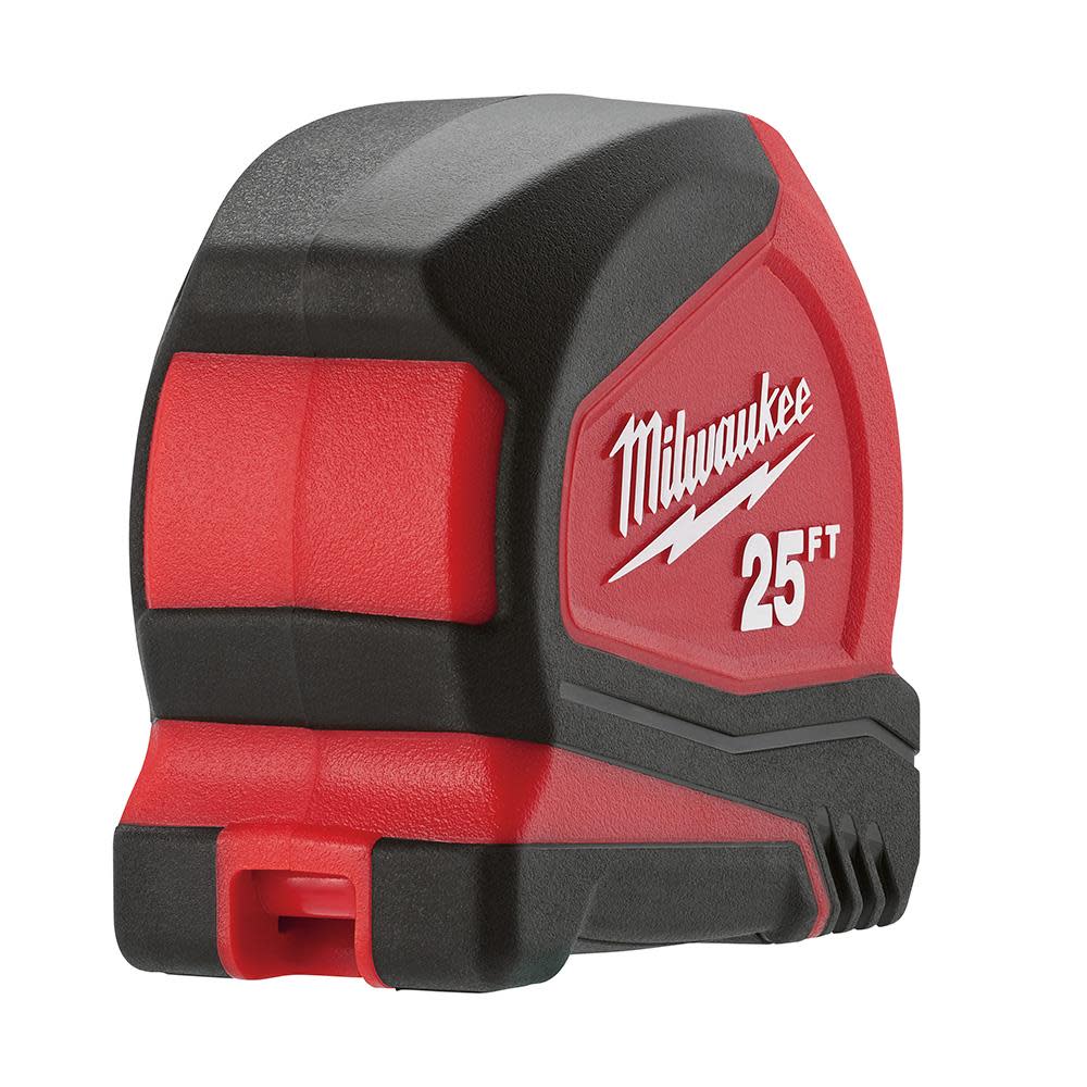 Milwaukee 25 ft. Compact Tape Measure - Ascmtools