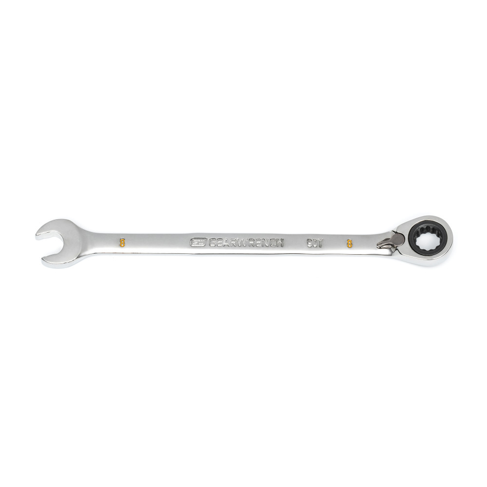 GEARWRENCH Ratcheting Wrench 8mm 90 Tooth 12 Point Reversible - Ascmtools