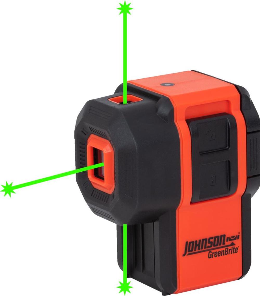 Johnson Level Self-Leveling 3 Dot Laser Kit with GreenBrite Technology - Ascmtools