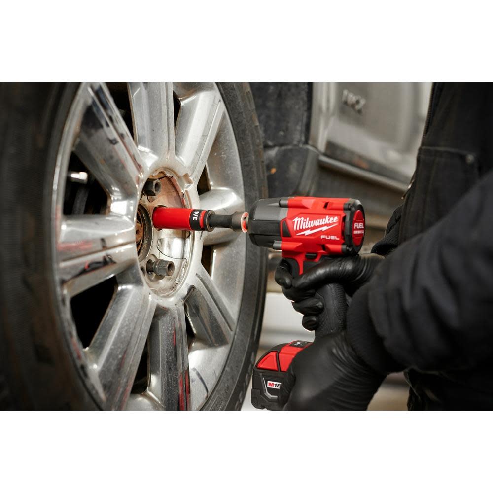 Milwaukee SHOCKWAVE Impact Duty Socket 1/2 Drive 19MM Metric Lug Nut Wheel - Ascmtools