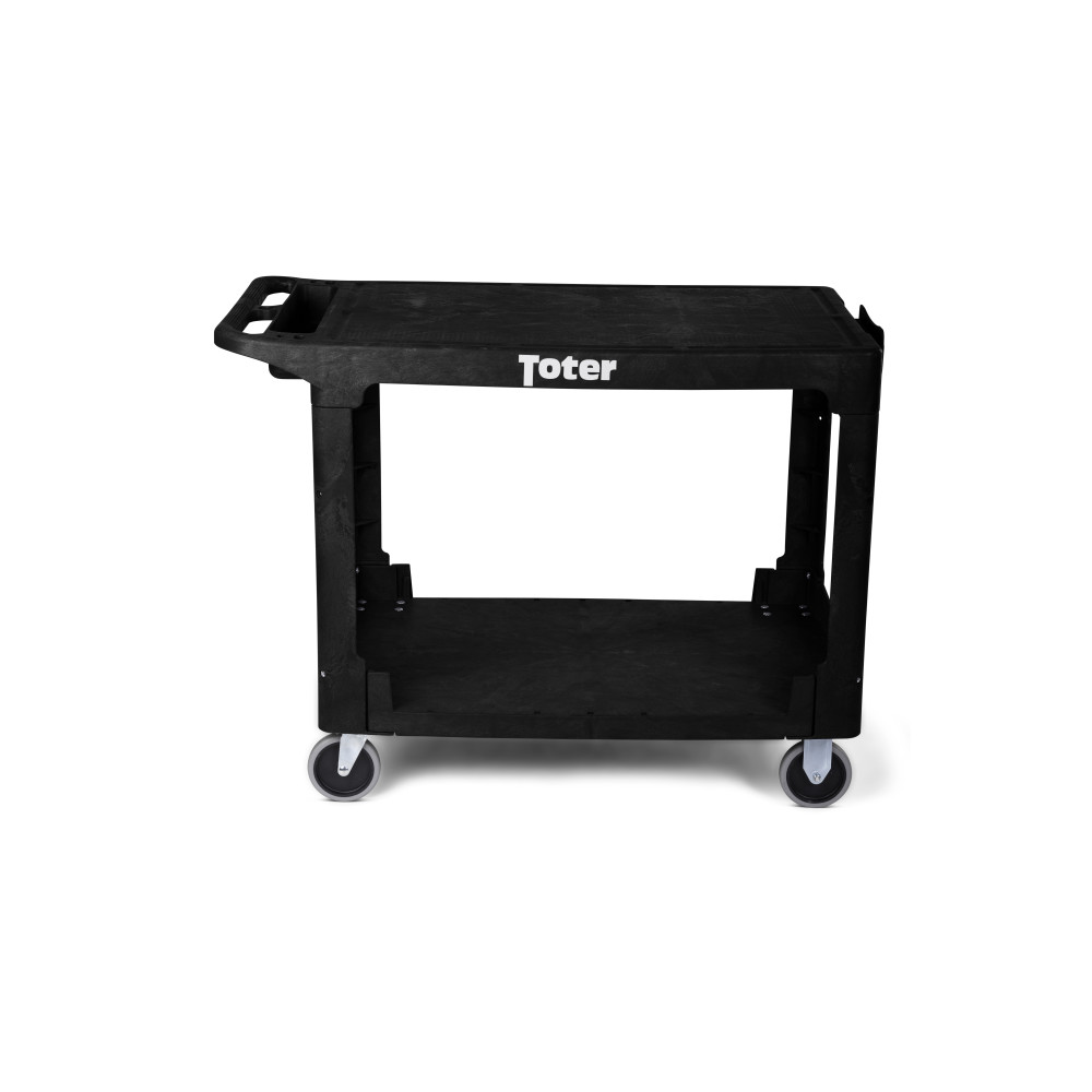 Toter Material Handling Utility Cart with Flat Top and Straight Handle - Ascmtools