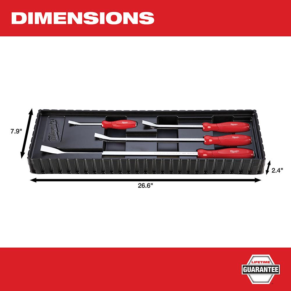 Milwaukee 4-Piece Pry Bar Set - Ascmtools