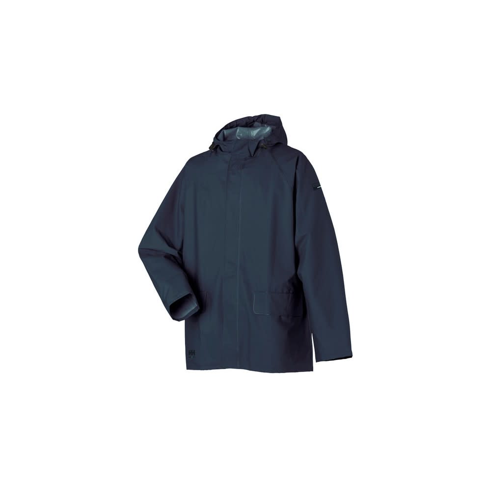 Helly Hansen Mandal Rain Jacket Polyester Classic Navy 4X - Ascmtools