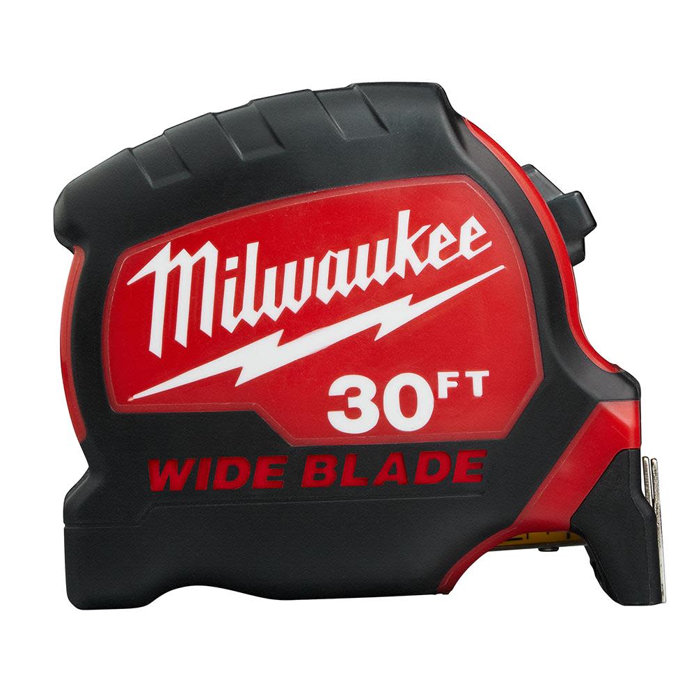 Milwaukee 30Ft Wide Blade Tape Measure - Ascmtools