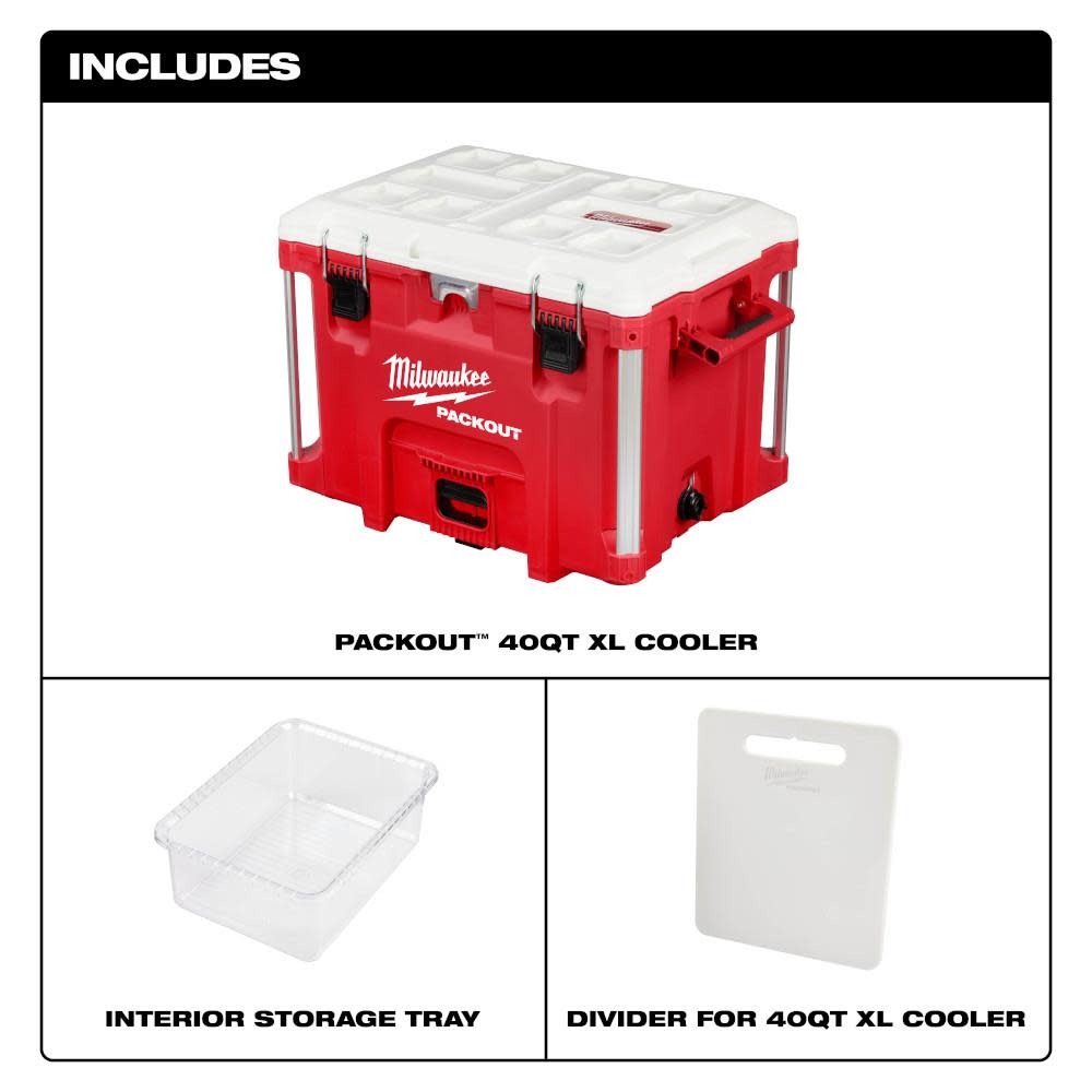 Milwaukee PACKOUT XL Cooler 40qt - Ascmtools