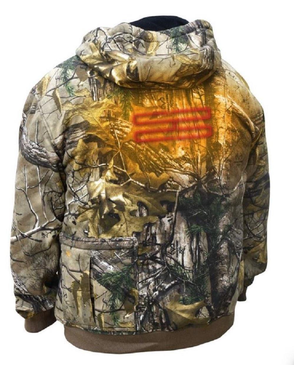 DEWALT Unisex Realtree XTRA Camouflage Heated Kit Hoodie XL - Ascmtools