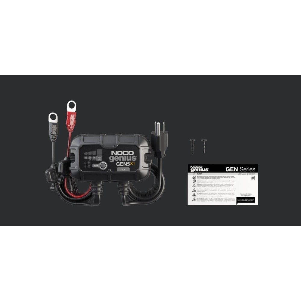 Noco 12V Battery Charger 5A Fully Automatic 1 Bank On Board - Ascmtools