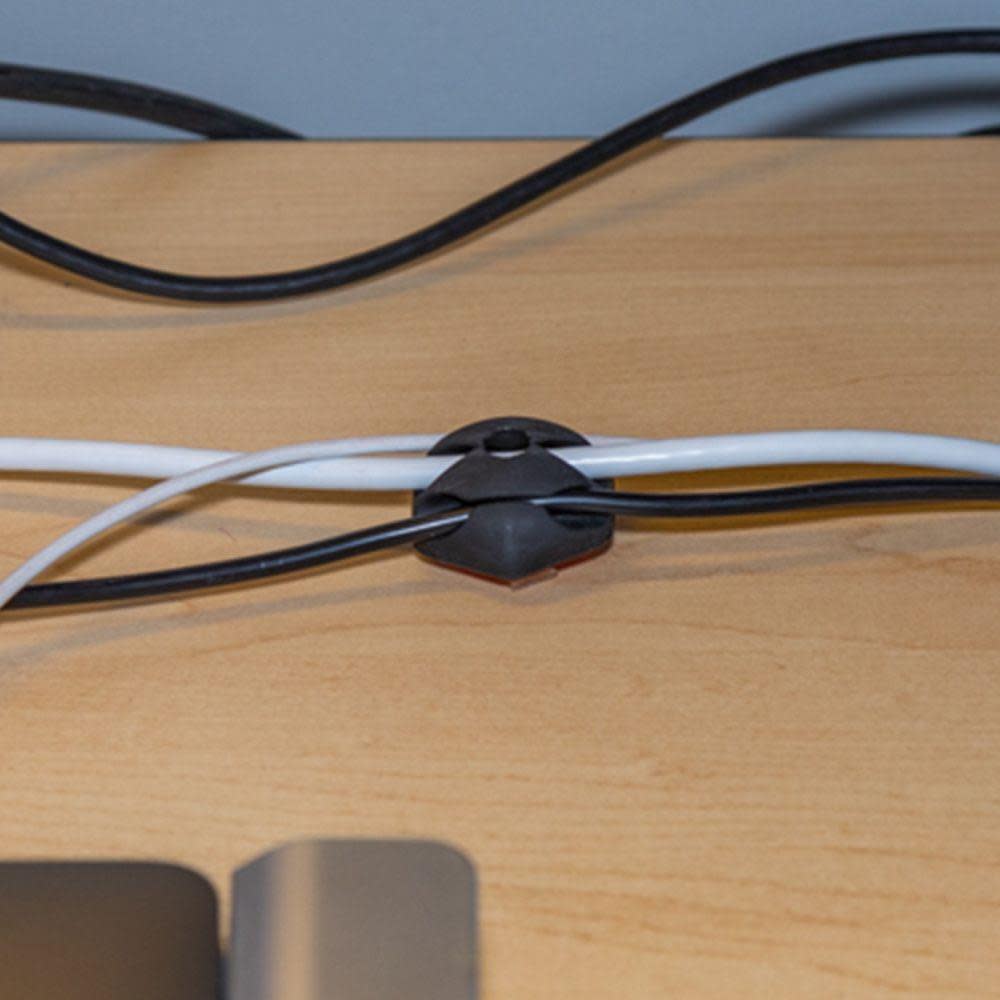 Klein Tools Self Stick 3 Slot Cable Clips 10pk - Ascmtools