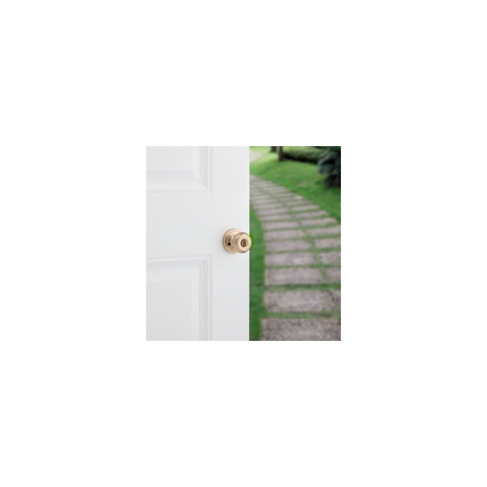 Kwikset Antique Brass Signature Series Keyed Entry Juno Door Knob - Ascmtools