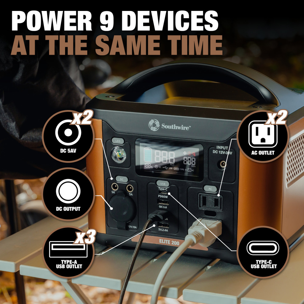 Southwire Elite 200 Series Portable Power Station - Ascmtools