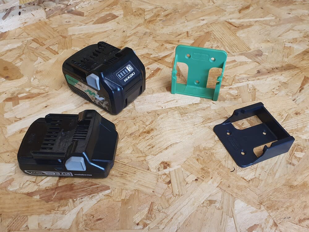 Stealthmounts Green Battery Mount For Metabo HPT Batteries 6pk - Ascmtools