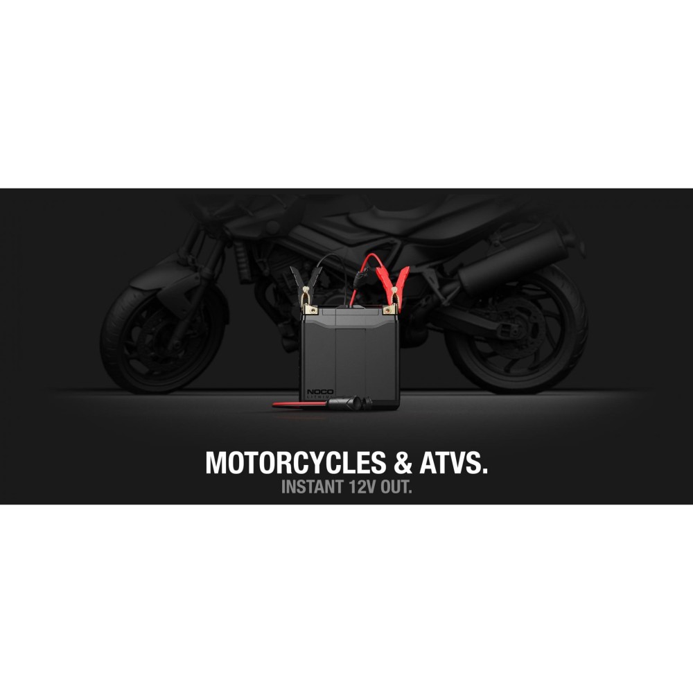 Noco 12V 15A Adapter Plug with Battery Clamps - Ascmtools