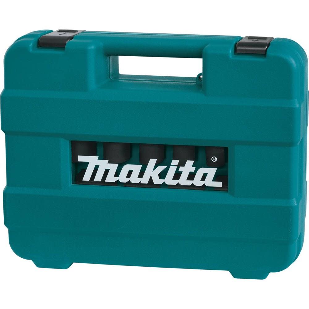 Makita 14pc. 1/2in. 6-Point Fractional Deep Impact Socket Set - Ascmtools
